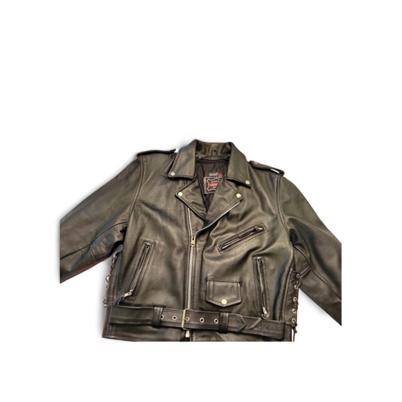 Bikers Leather Stuff Womens Leather Jacket Medium Double Lined Harley - Picture 3 of 7